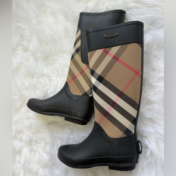 Burberry Canvas rubber riding boots - Picture 2 of 9